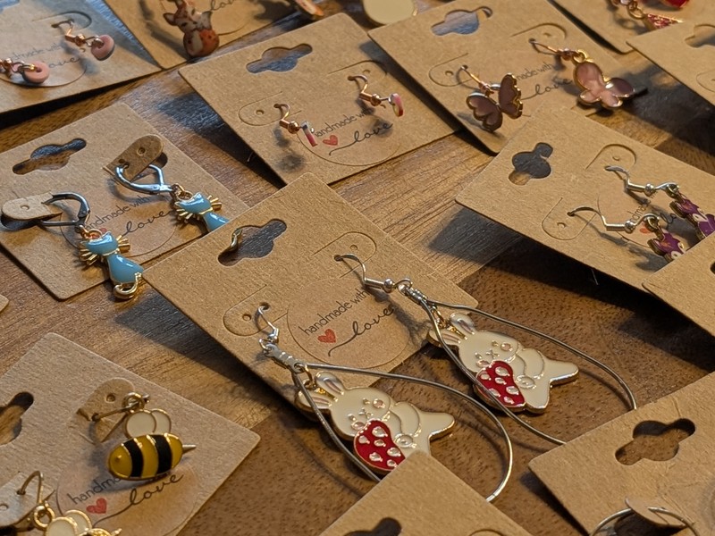 Handmade cute dangle earrings style 3