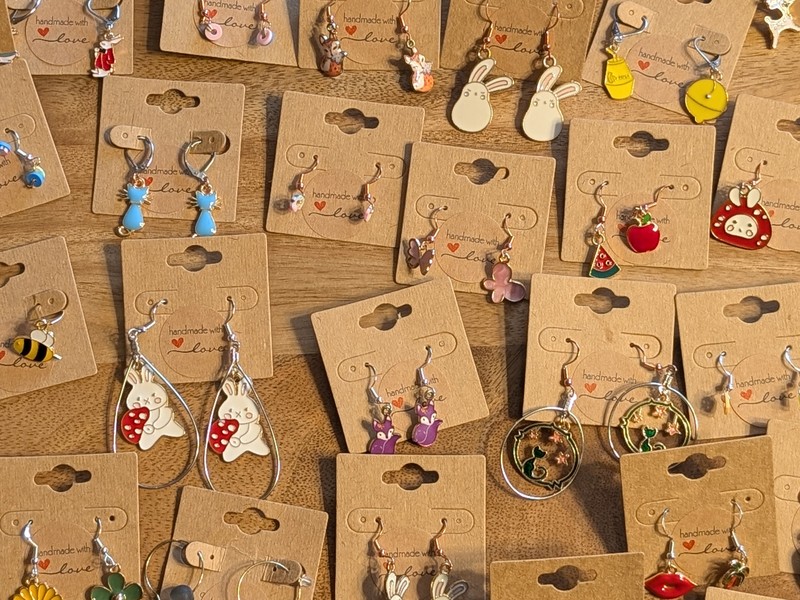 Handmade cute dangle earrings style 4